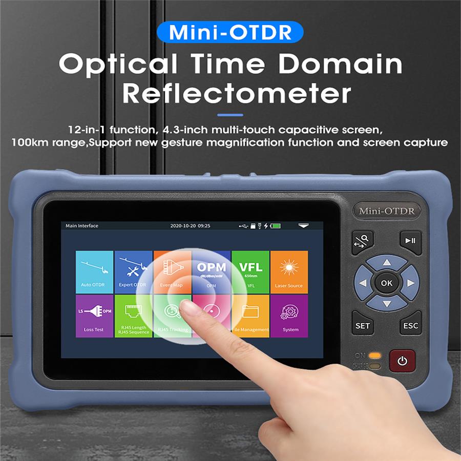 Optical Time Domain Reflectometer Otdr 1310 1550Nm - 4.3인치 터치스크린 미니 OTDR(1310/1550nm 광 시간