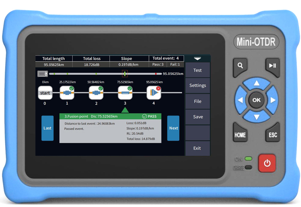 4.3인치 터치스크린 미니 OTDR(1310/1550n - Optical Time Domain Reflectometer Otdr 1310 1550Nm 리뷰 및 가격