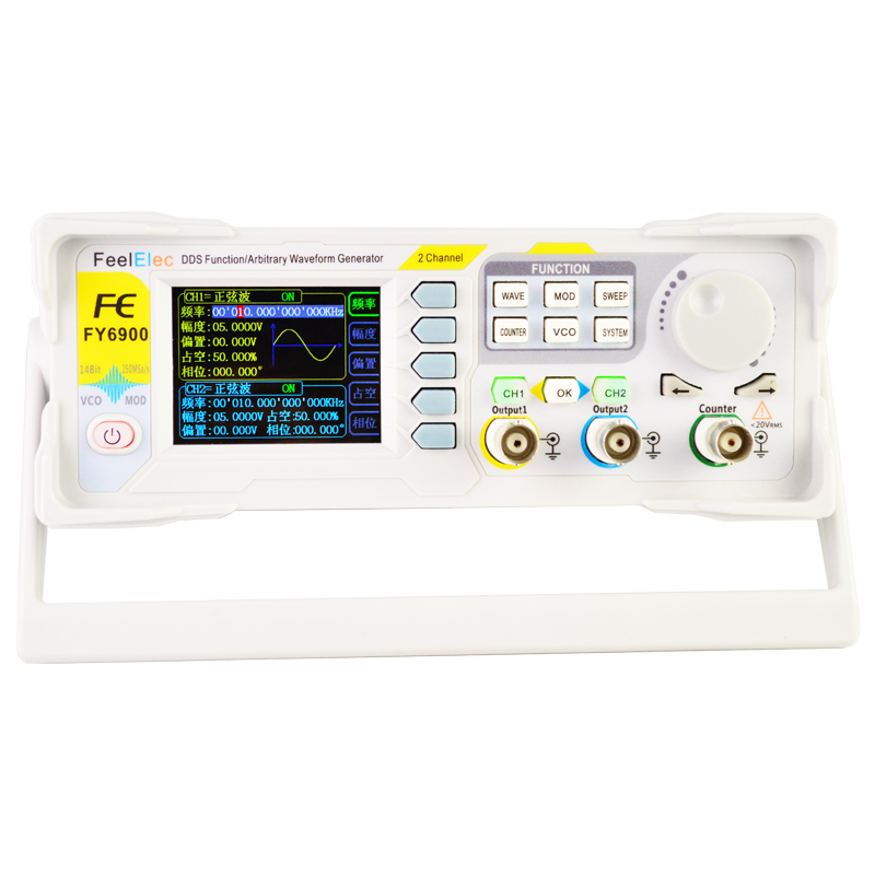 FY6900 듀얼 채널 DDS 기능 임의 파형 신호 발 - Dual Channel Arbitrary Waveform Function Generator 60Mhz 리뷰 및 가격