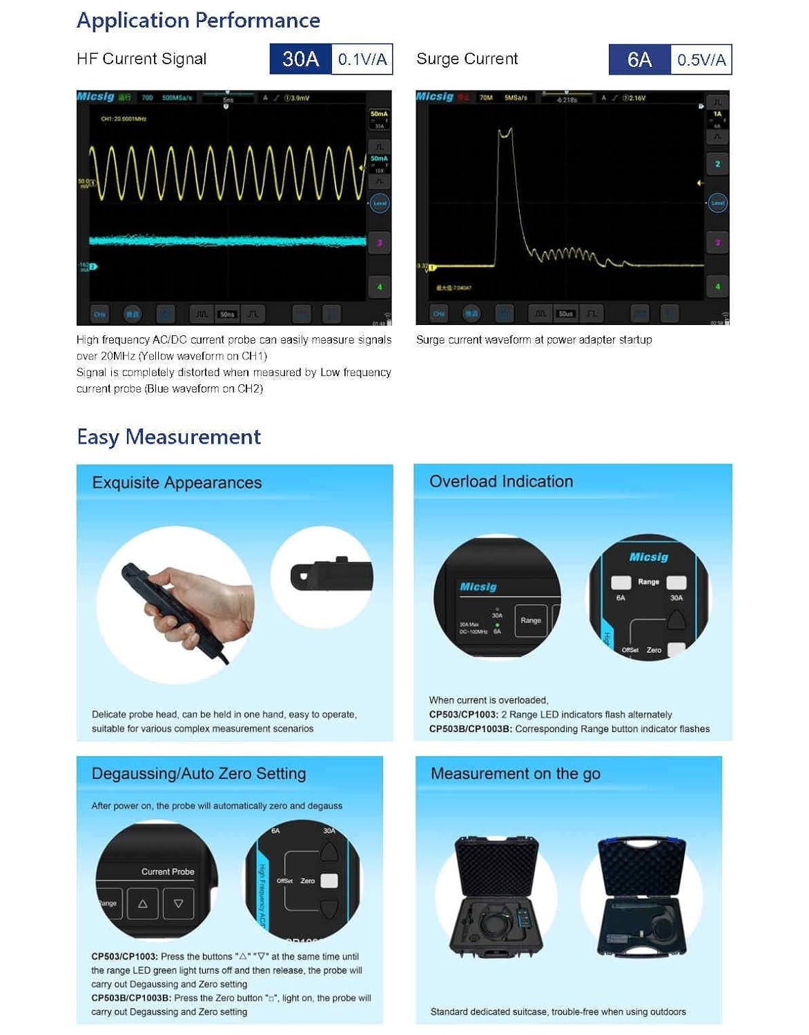 고주파 AC/DC 전류 프로브 CP503B, CP100 - Current Probe Ac Dc 50Mhz Oscilloscope 리뷰 및 가격