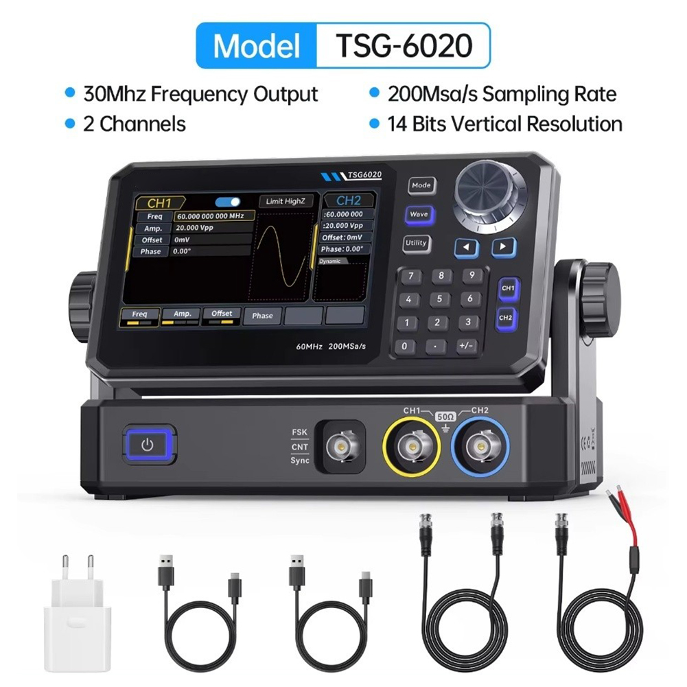 TSG6020 60MHz 듀얼 채널 기능 신호 발생기  - Dual Channel Arbitrary Waveform Function Generator 60Mhz 리뷰 및 가격